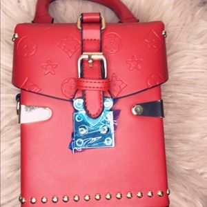 Red handbag